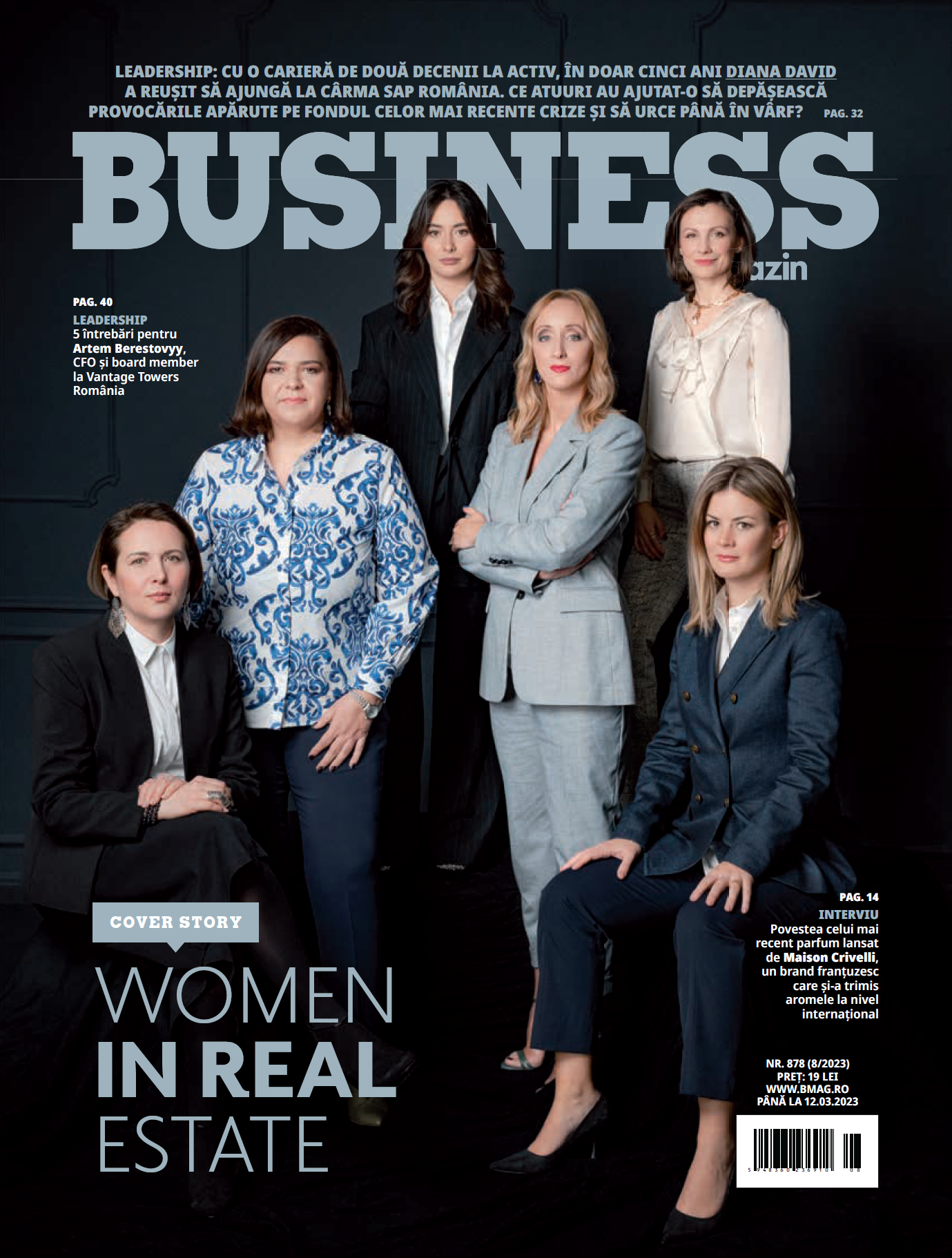 Women in Real Estate: Brindusa Grama, on the cover of Business Magazin